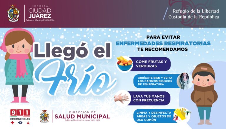 Emite Salud Municipal medidas para prevenir enfermedades respiratorias en invierno